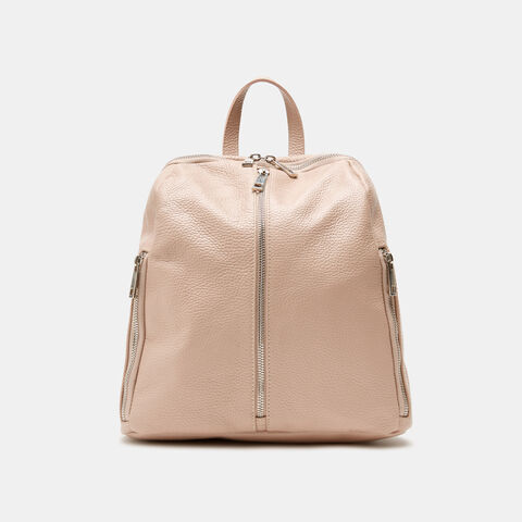 Mochila de piel, Rosa Mochila de piel, Rosa